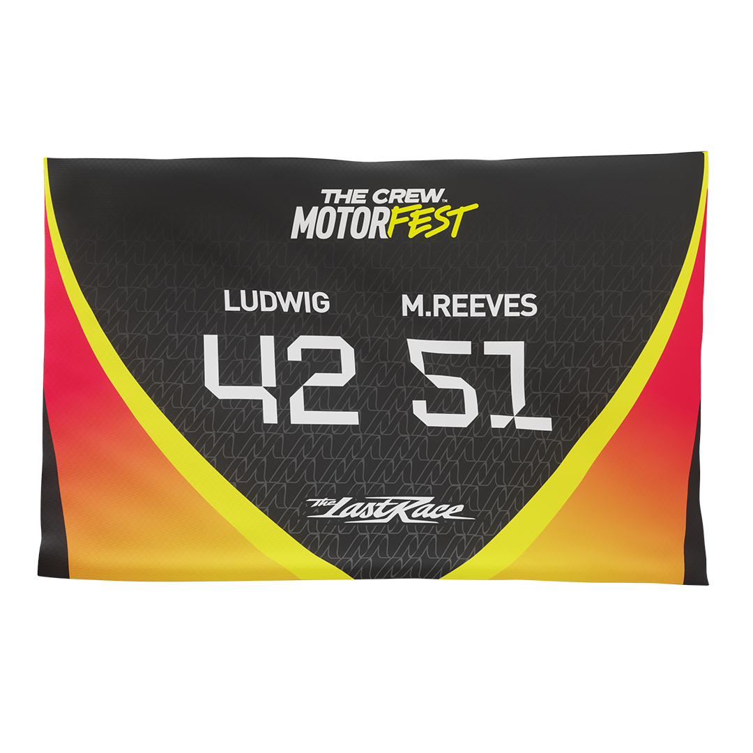 Écurie The Crew Motorfest - LUDWIG / MICHAEL REEVES - Pack maillot / casquette / drapeau / stickers