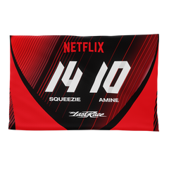 Écurie Netflix - SQUEEZIE / AMINE - Pack maillot / casquette / drapeau / stickers
