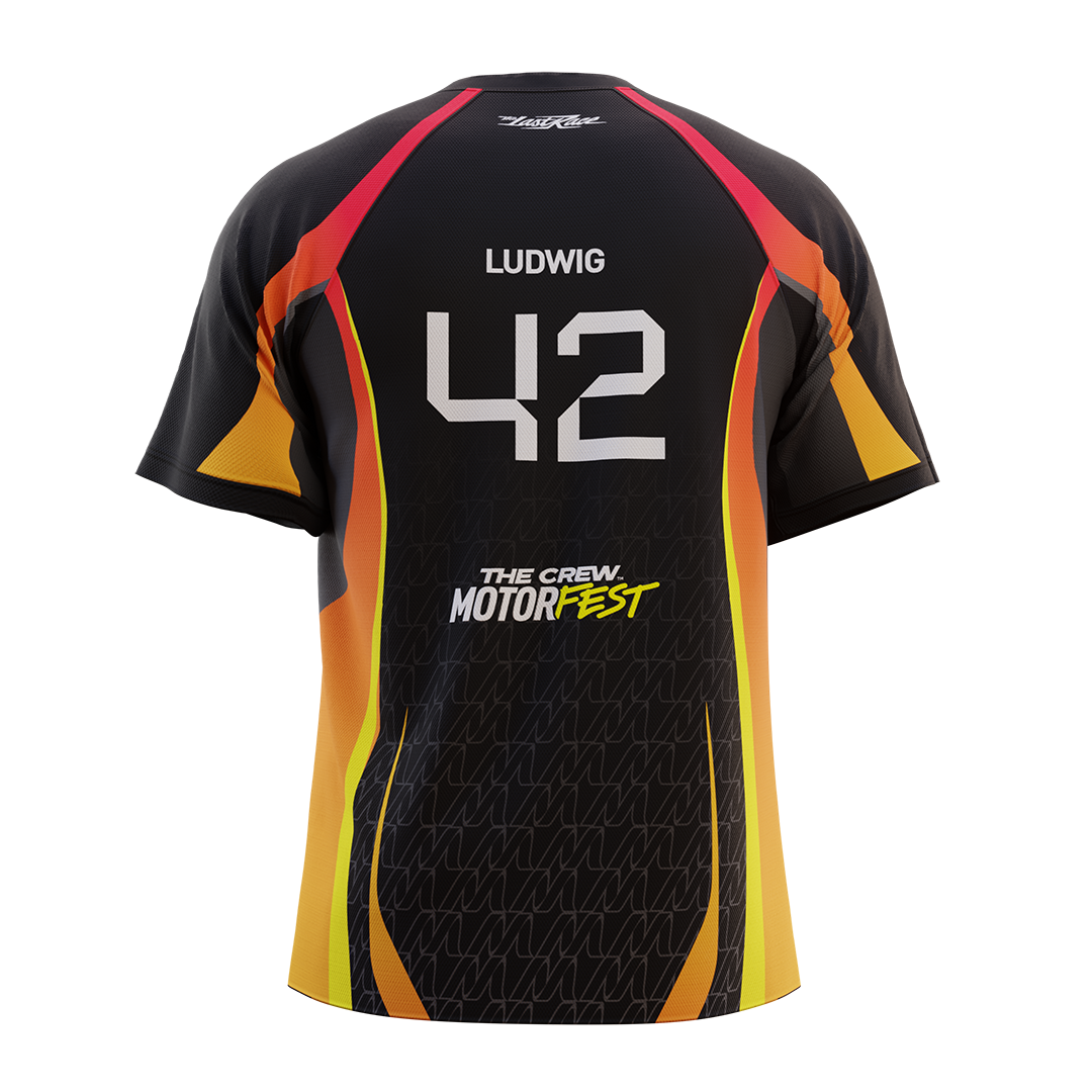 Écurie The Crew Motorfest - LUDWIG / MICHAEL REEVES - Pack maillot / casquette / drapeau / stickers